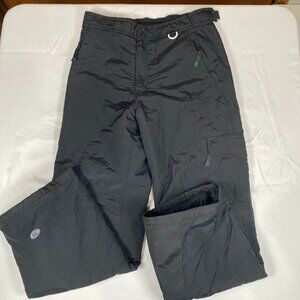 Slalom Insulated L Nylon Black Ski Pants